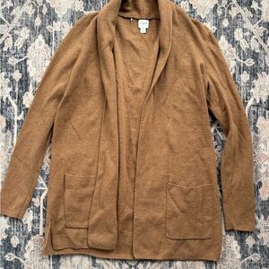 J. Crew Brown Open-Front Blazer